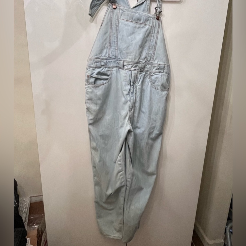 Vintage Fiorucci Denim overalls. Rare find.Size Large